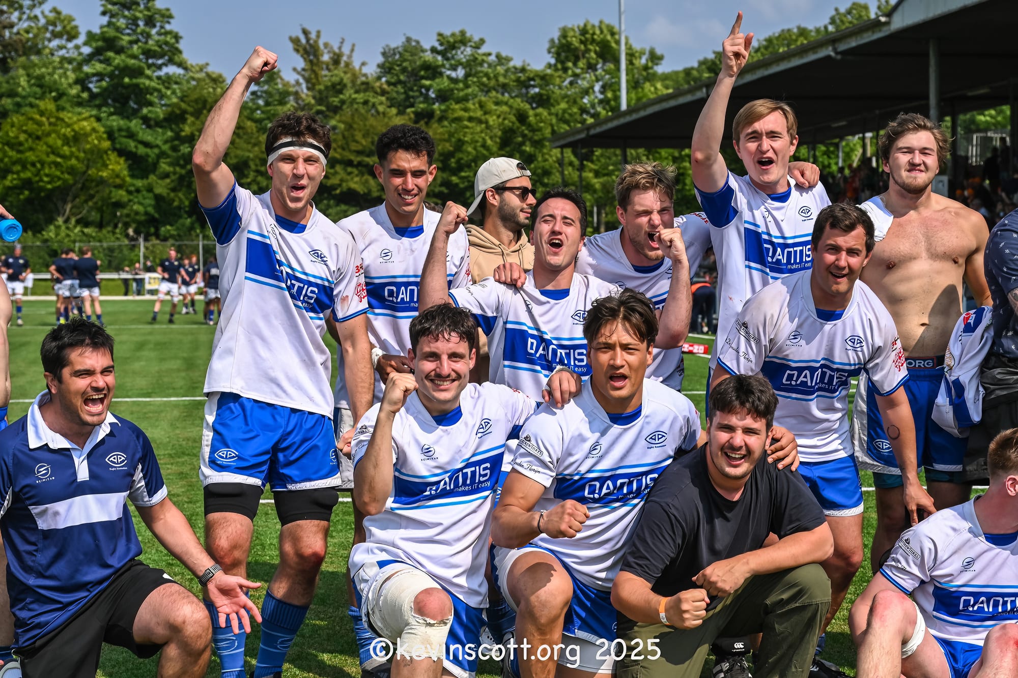 AAC squad celebrates the win over Utrecht USRS